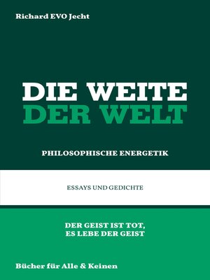cover image of Die Weite der Welt